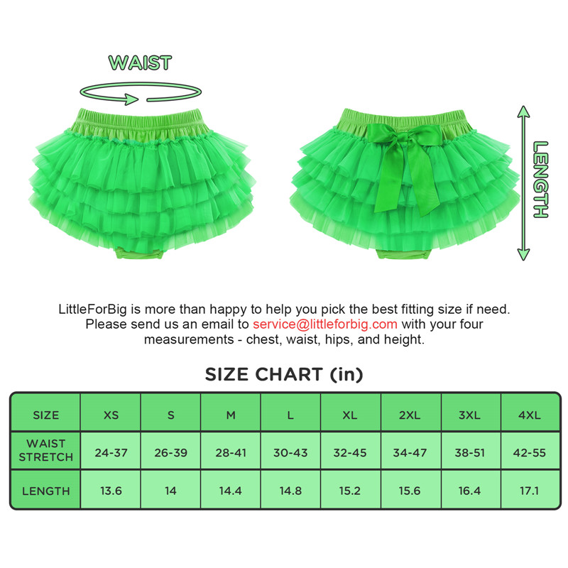 Ballerina Tutu Bloomers Skirted Panties Green