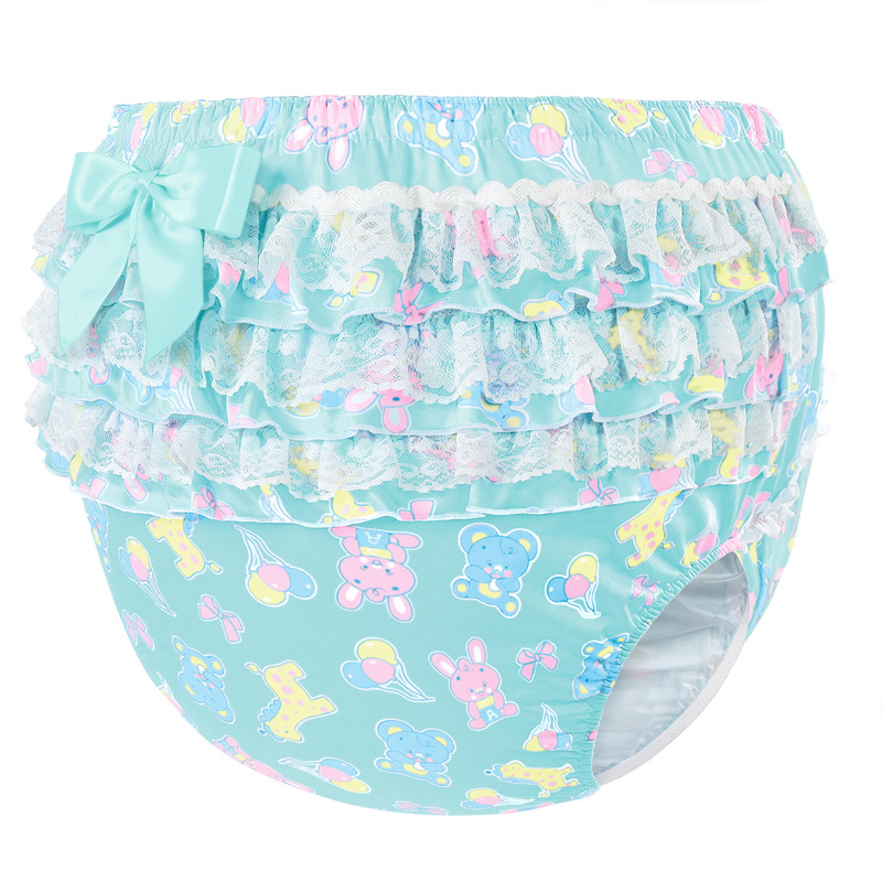 Baby Parade Pattern Ruffle Adult Diaper Cover