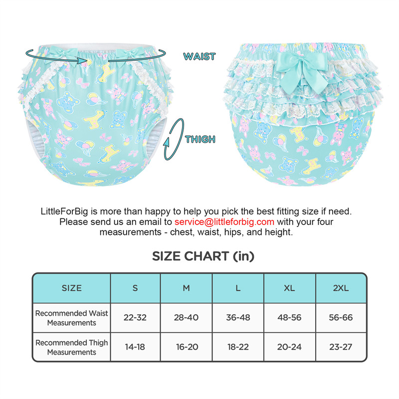 Baby Parade Pattern Ruffle Adult Diaper Cover