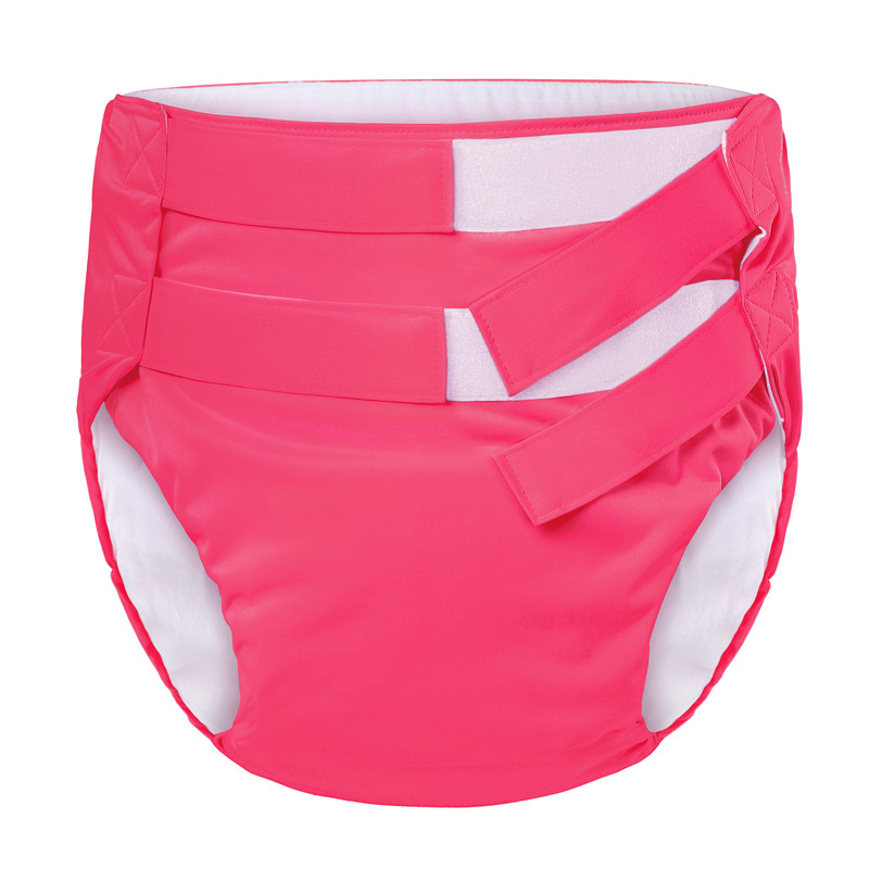 Hook-and-Loop Adult Training Pants Hot Pink