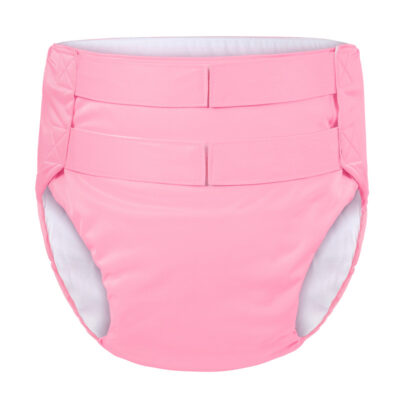 Hook-and-Loop Adult Training Pants Pink