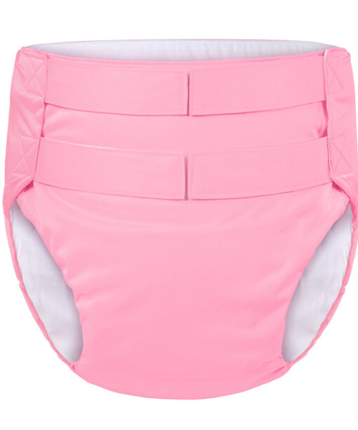Hook-and-Loop Adult Training Pants Pink