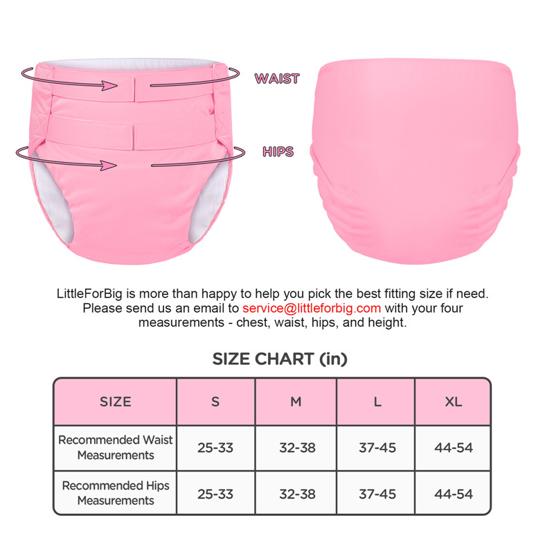 Hook-and-Loop Adult Training Pants Pink
