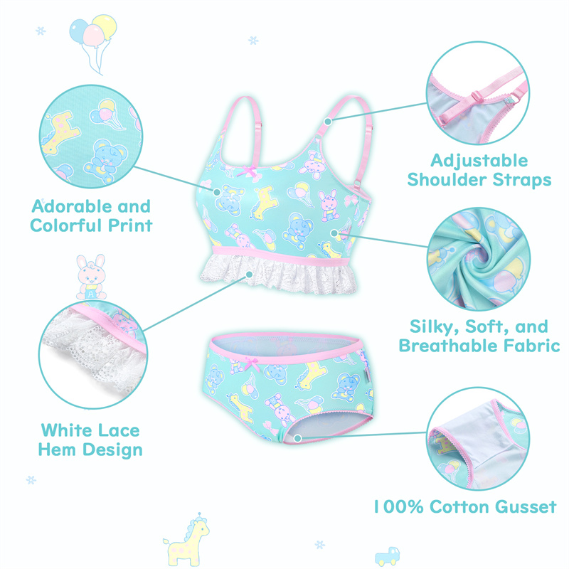 Full Print Baby Parade Bralette Set