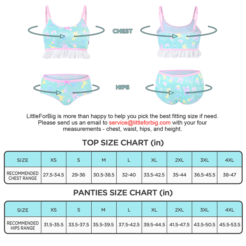 Full Print Baby Parade Bralette Set