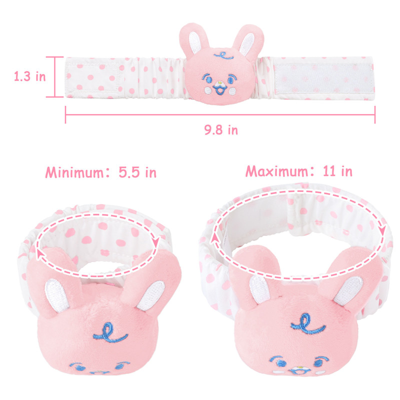 Baby Parade Wrist Rattles Pink Bunny