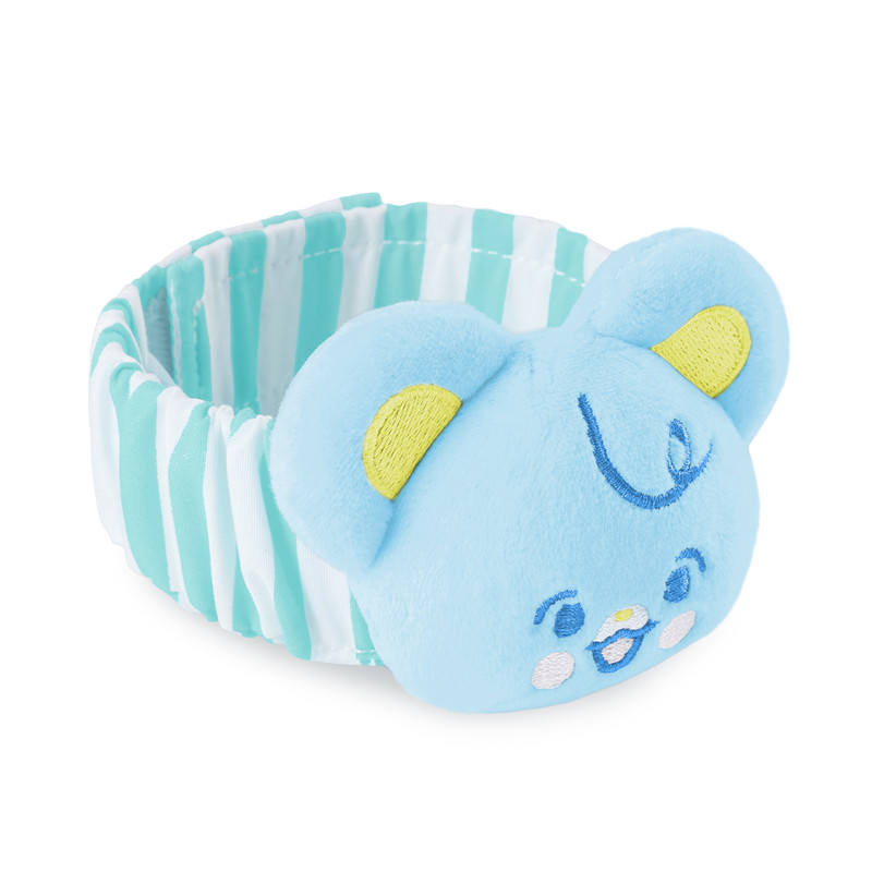 Plush wrist rattle