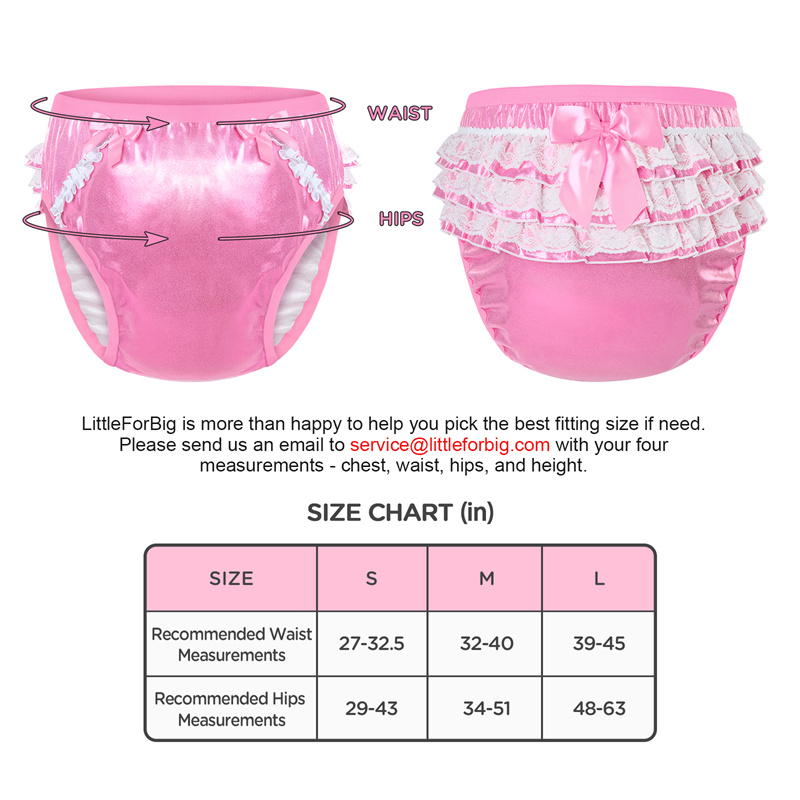 Pretty in Pink Shiny Glitter Adult Training Pants