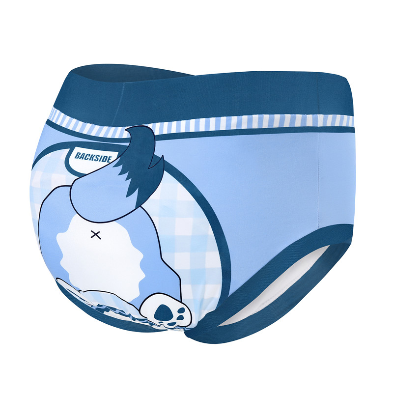 Little Blue High-Waisted Briefs Training Pants