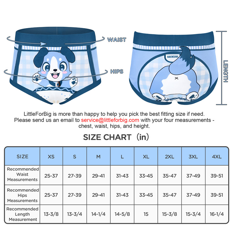 Little Blue High-Waisted Briefs Training Pants