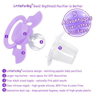 GEN-II Baby Bat Pacifier Purple