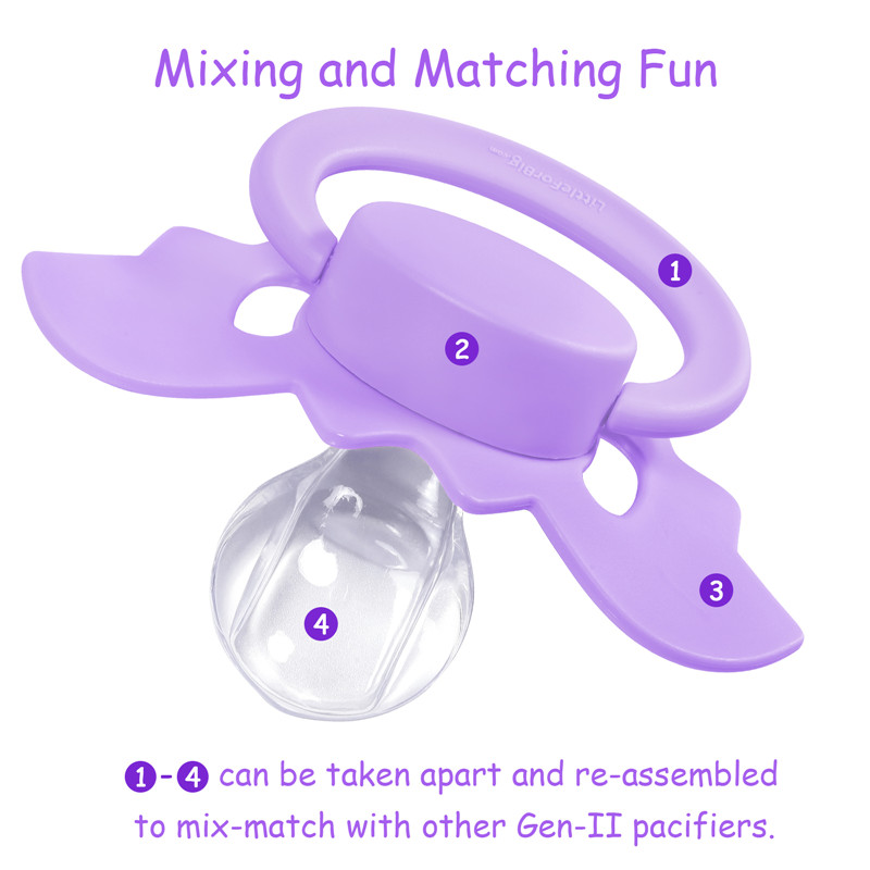 GEN-II Baby Bat Pacifier Purple