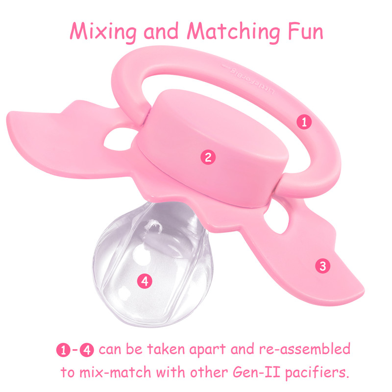 GEN-II Baby Bat Pacifier Rosy