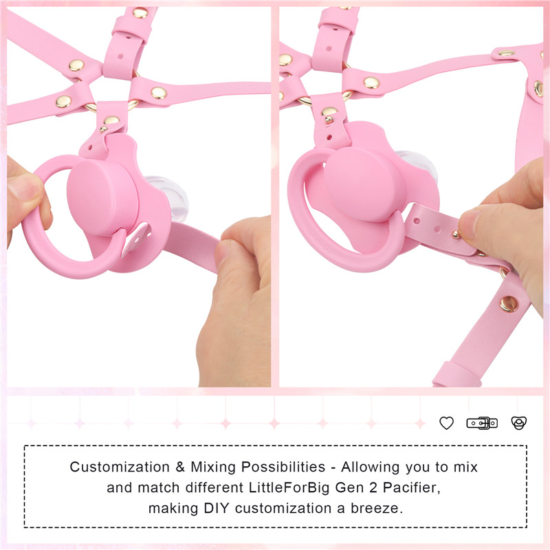 Little Furry Pacifier Petplay Head Harness