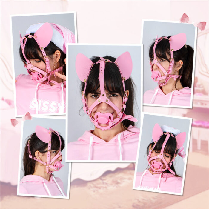 Little Furry Pacifier Petplay Head Harness - LittleForBig Cute & Sexy ...