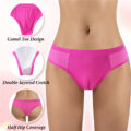 Camel Toe Tucking Gaff Brazilian Cheeky Panties Hot Pink