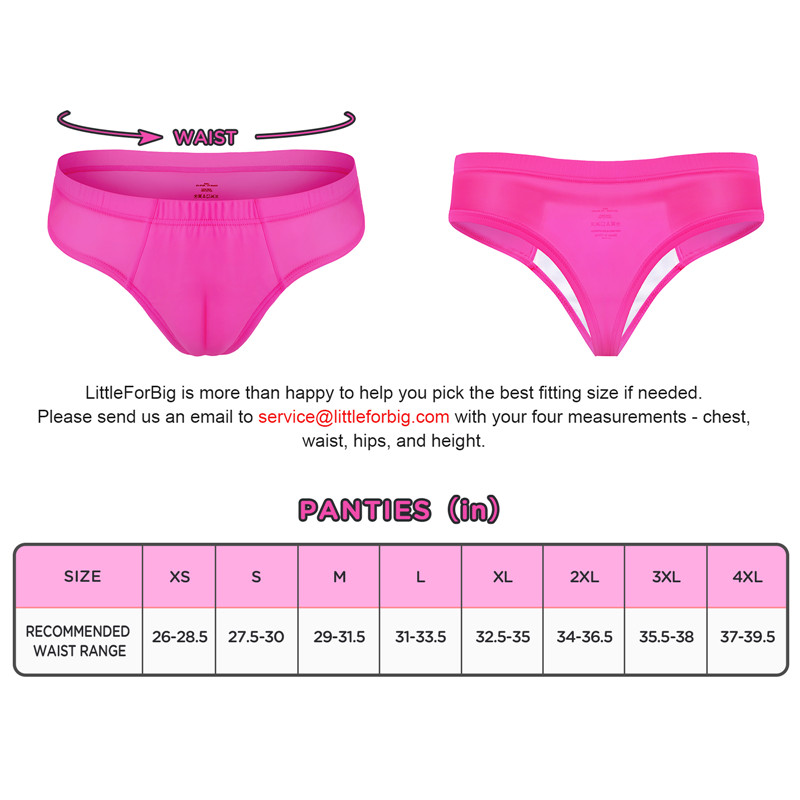 Camel Toe Tucking Gaff Brazilian Cheeky Panties Hot Pink