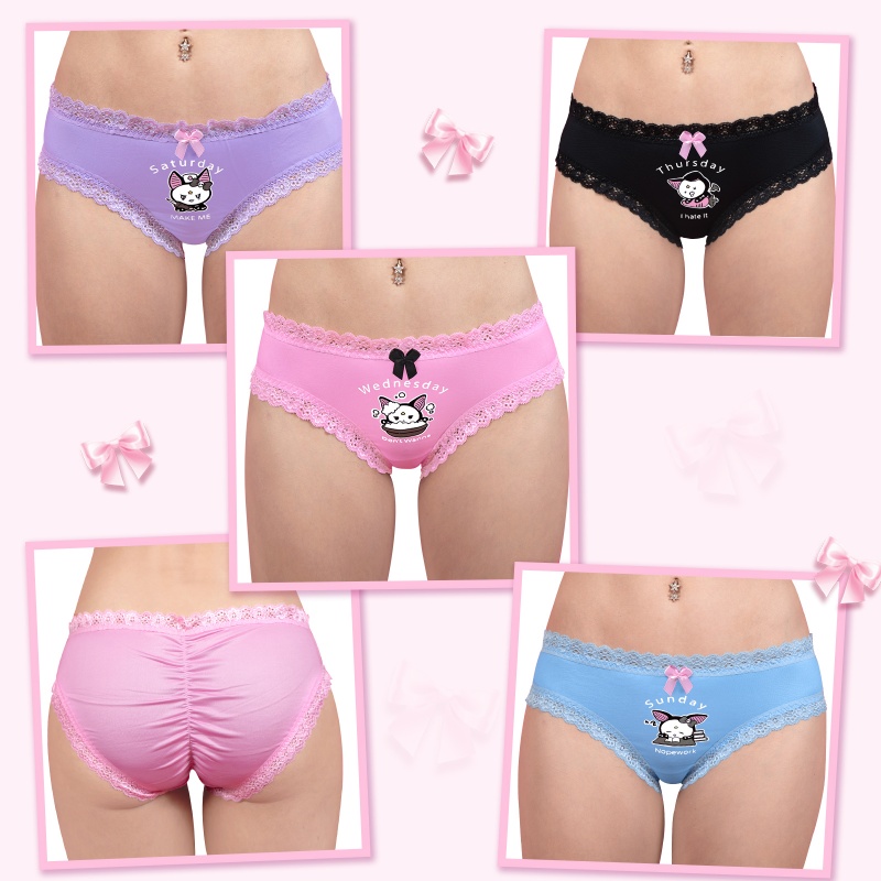 Batty Brat Days of the Week Panties Set
