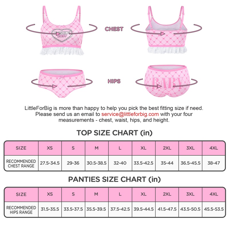 Blushing Baby Strap Bralette Set