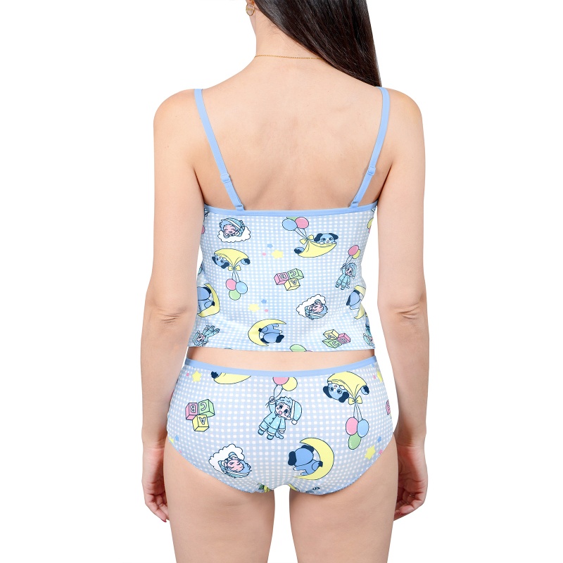 Cozy Camisole & Brief Pajama Set – Bedtime Little Blue