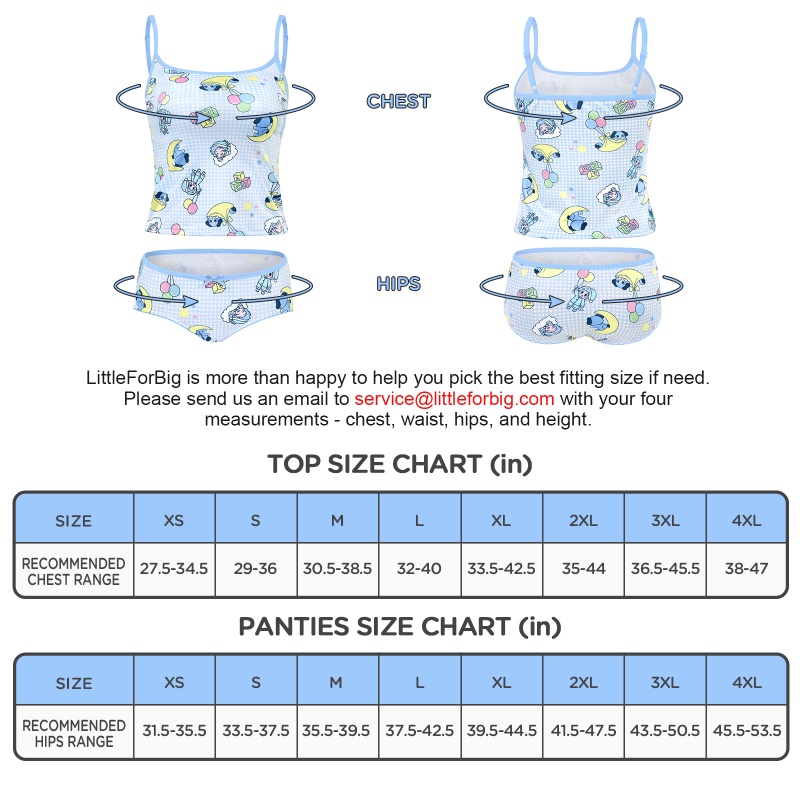 Cozy Camisole & Brief Pajama Set – Bedtime Little Blue