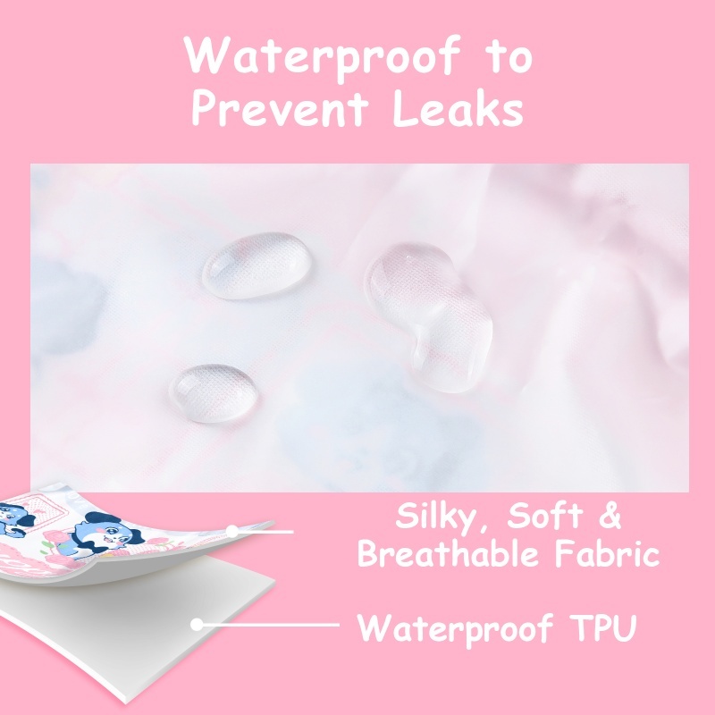 Puppy Love Little Blue Pattern Ruffle Adult Diaper Cover