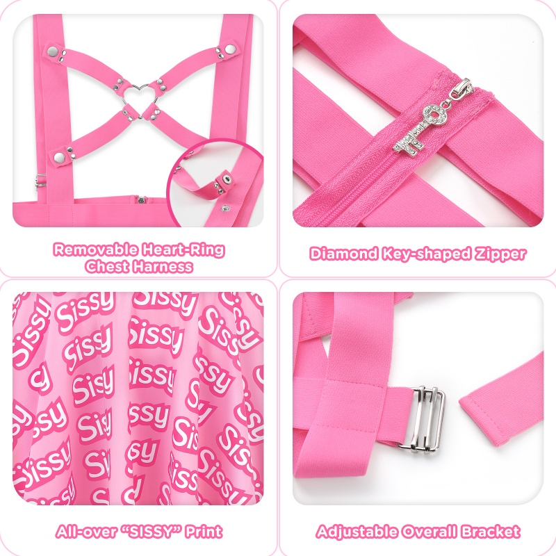 SissyUniversity Doll Bondage Harness Jumper Skirt