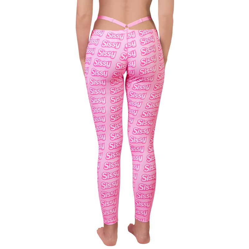 Y2K Thong Strap SissyUniversity Camel Toe Pad Tucking Gaff Yoga Pants Leggings