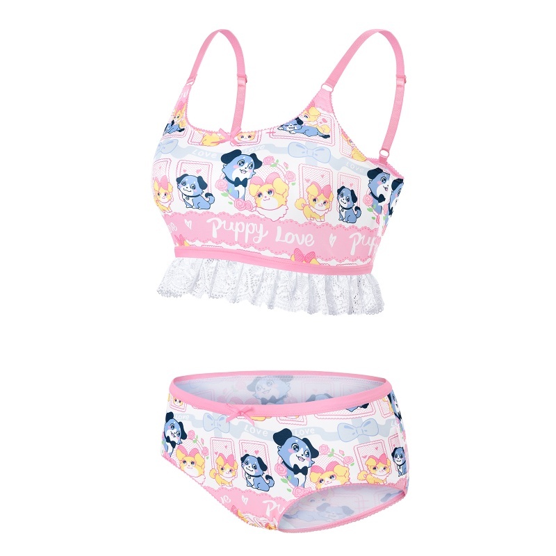 Puppy Love Little Blue Lingerie Set