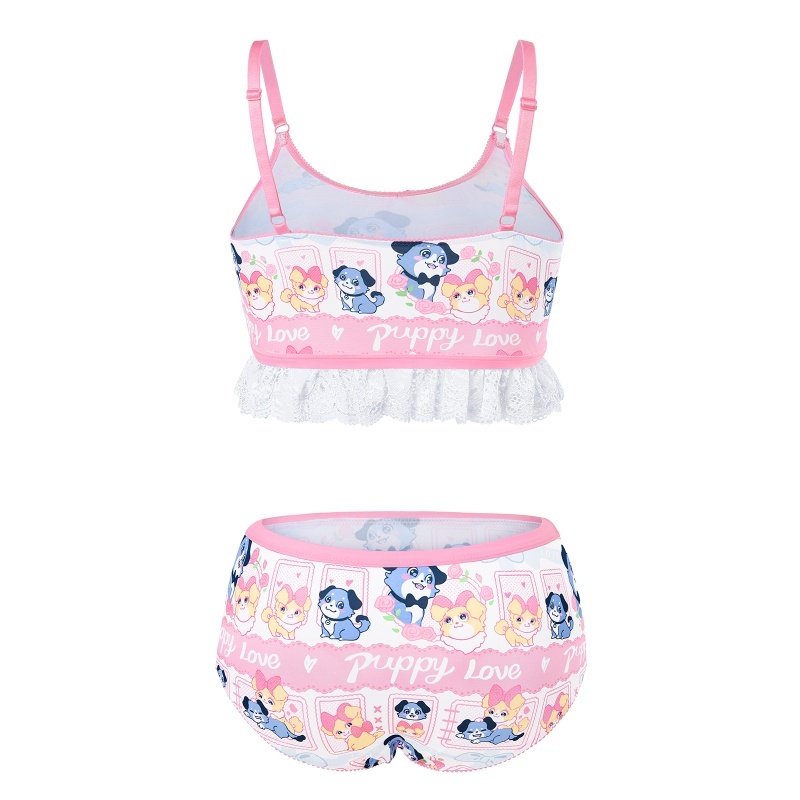 Puppy Love Little Blue Lingerie Set