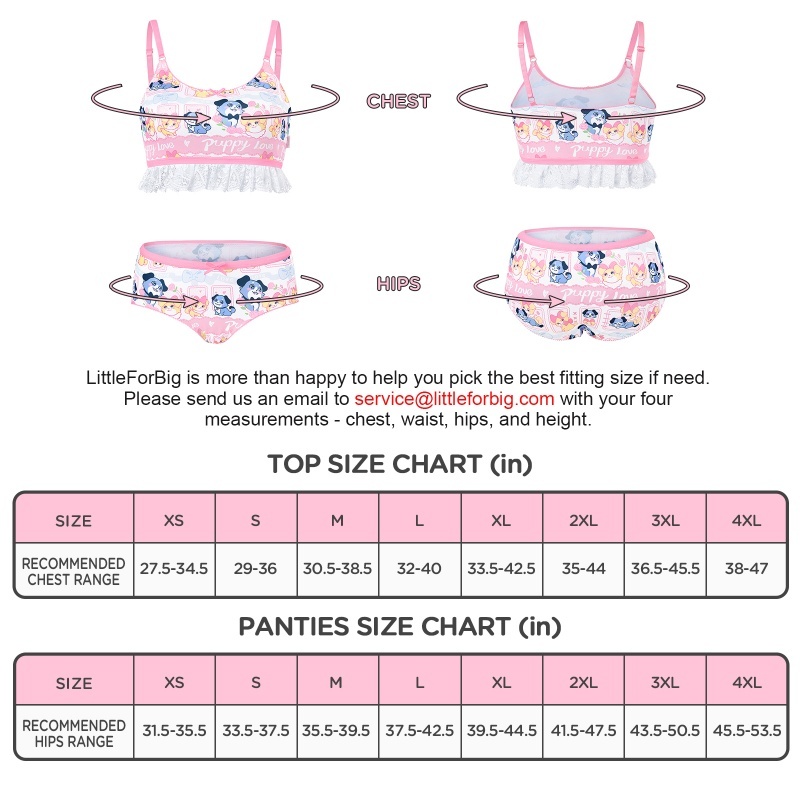 Puppy Love Little Blue Lingerie Set