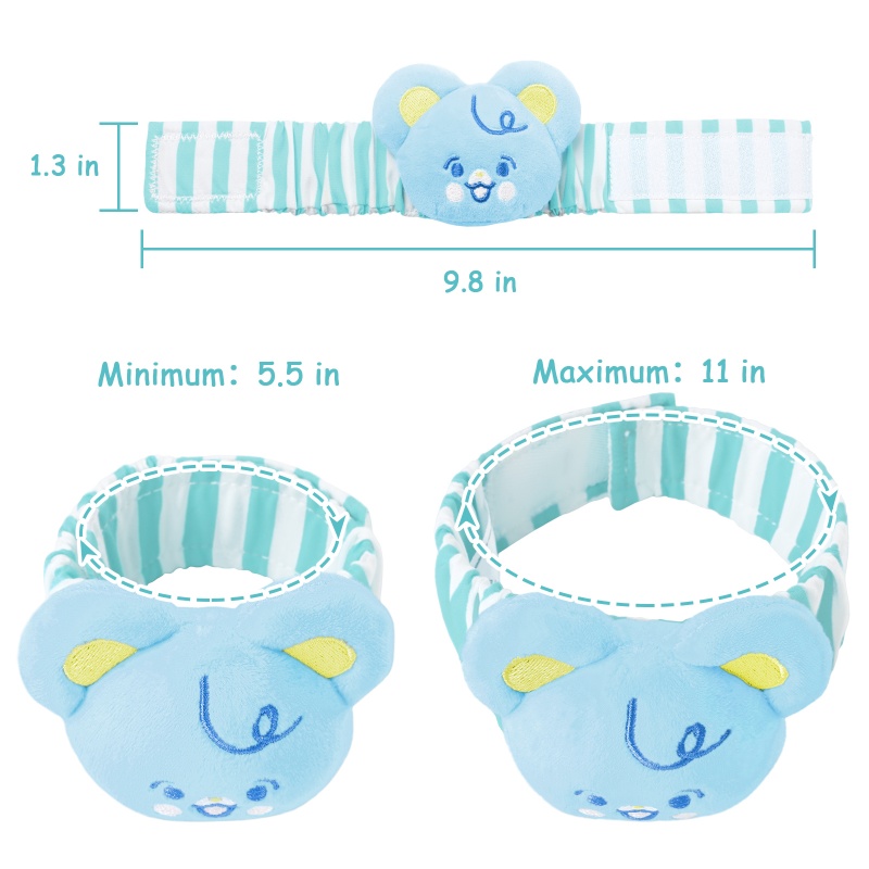 Baby Parade Wrist Rattles Blue Bear 2-Pack