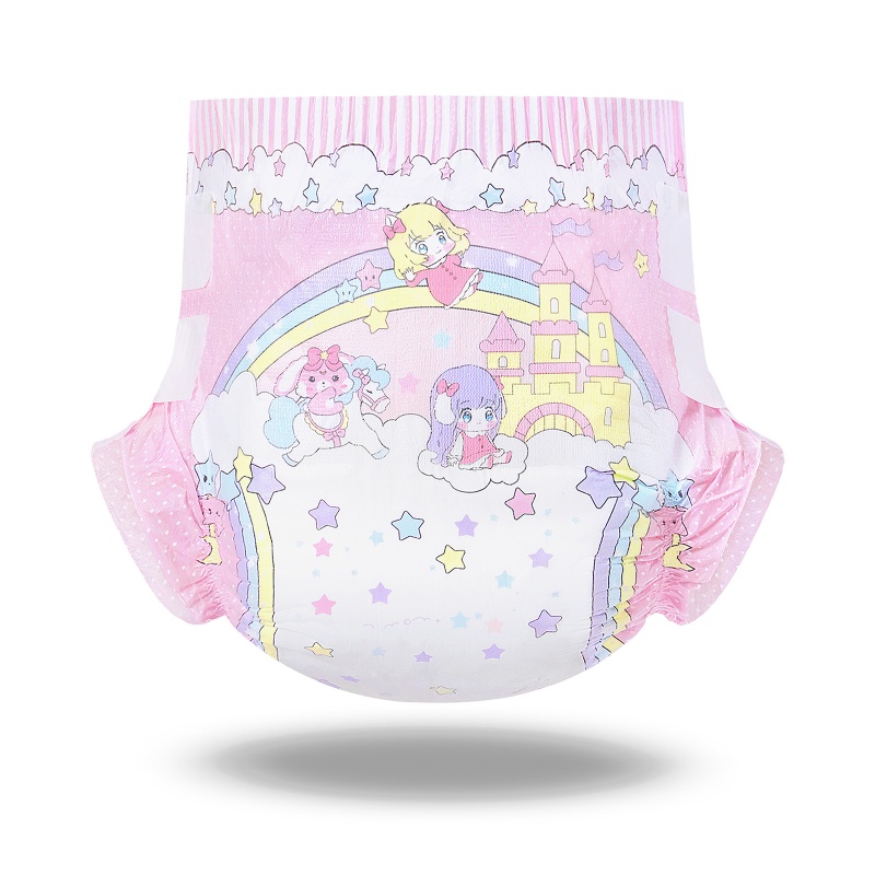 Fairy Littles in Dreamland Ultra Absorbent Cloth Back Adult Diapers 10 Pieces Pack White(M)/(L)/(XL)