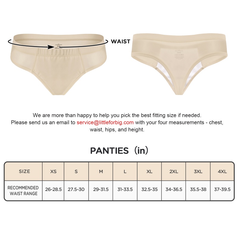 Tucking Gaff Brazilian Cheeky Panties Skin