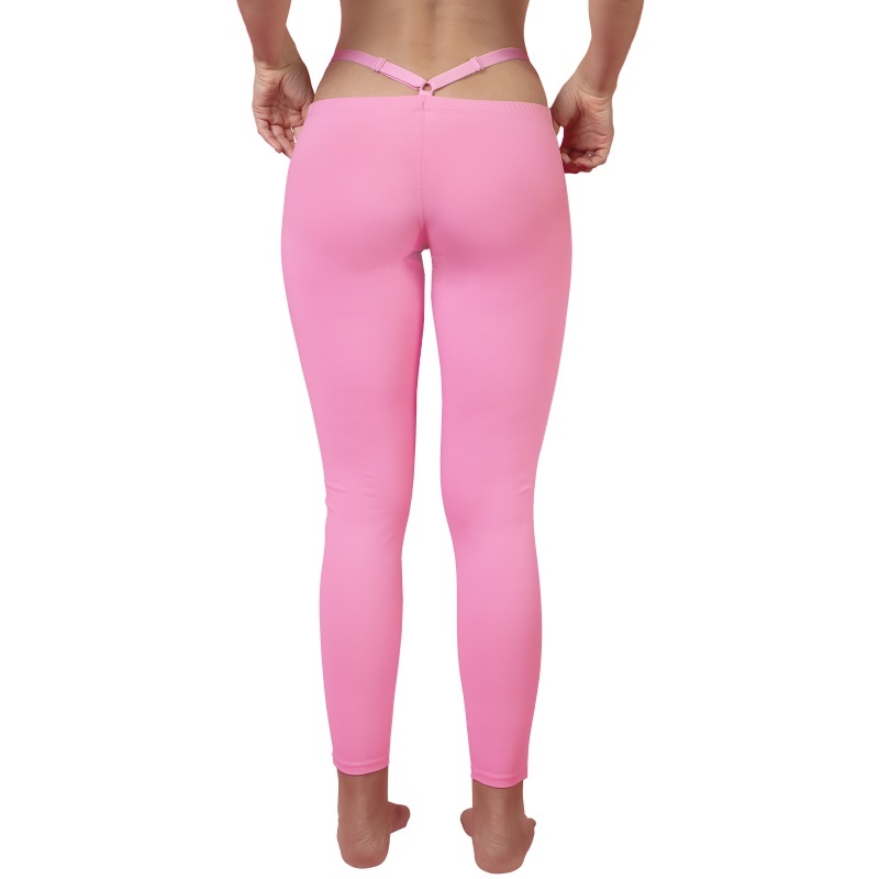 Y2K Thong Strap SissyUniversity Camel Toe Pad Tucking Gaff Yoga Pants Leggings Athletic Stripe