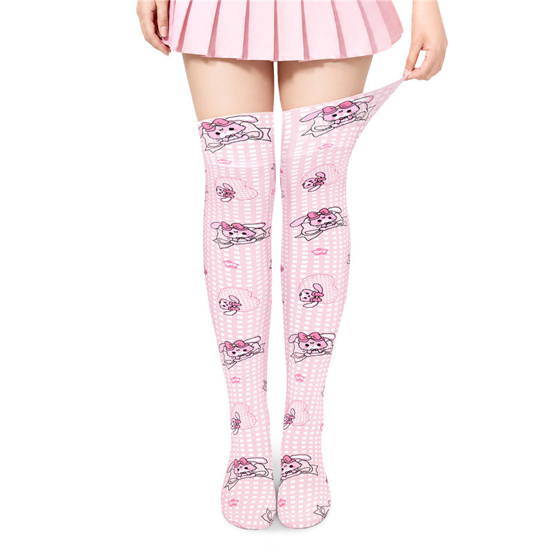 Bunnies & Bows Usagi Over the Knee Silk Stockings