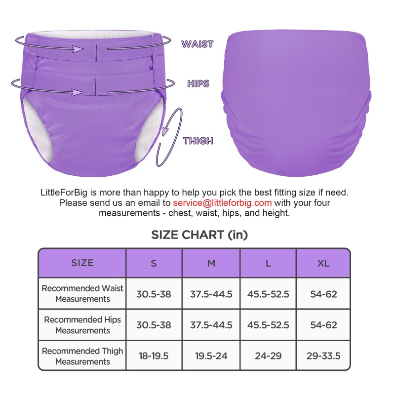 Hook-and-Loop Adult Training Pants Purple