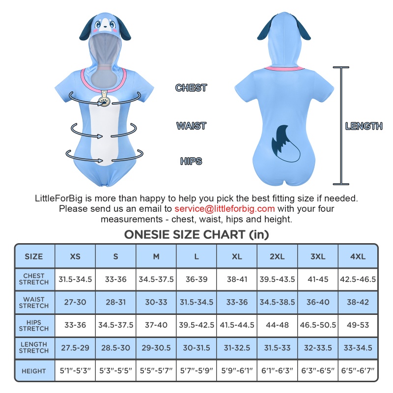 Little Furry Baby Blue Onesie