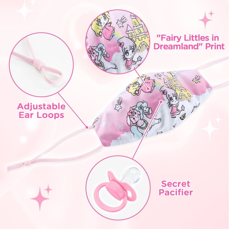 Gen II Discreet Fairy Littles in Dreamland Pacifier Gag