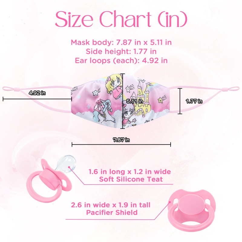 Gen II Discreet Fairy Littles in Dreamland Pacifier Gag
