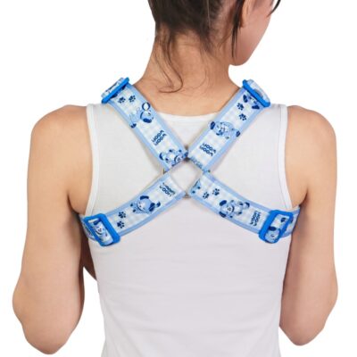 Little Blue Furry Pet Play Chest Harness