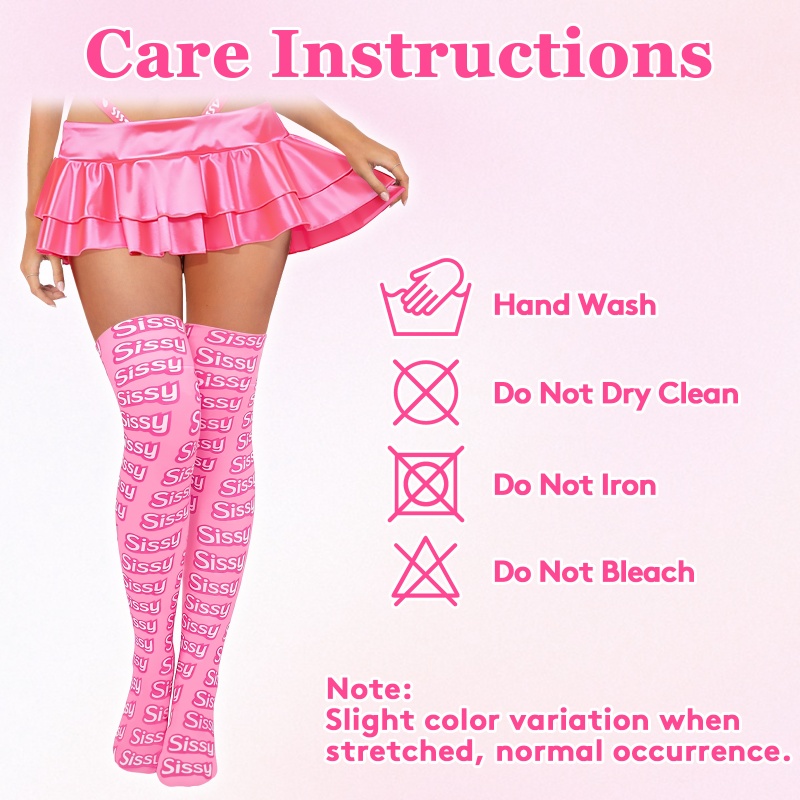 SissyUniversity Over The Knee Silk Stockings