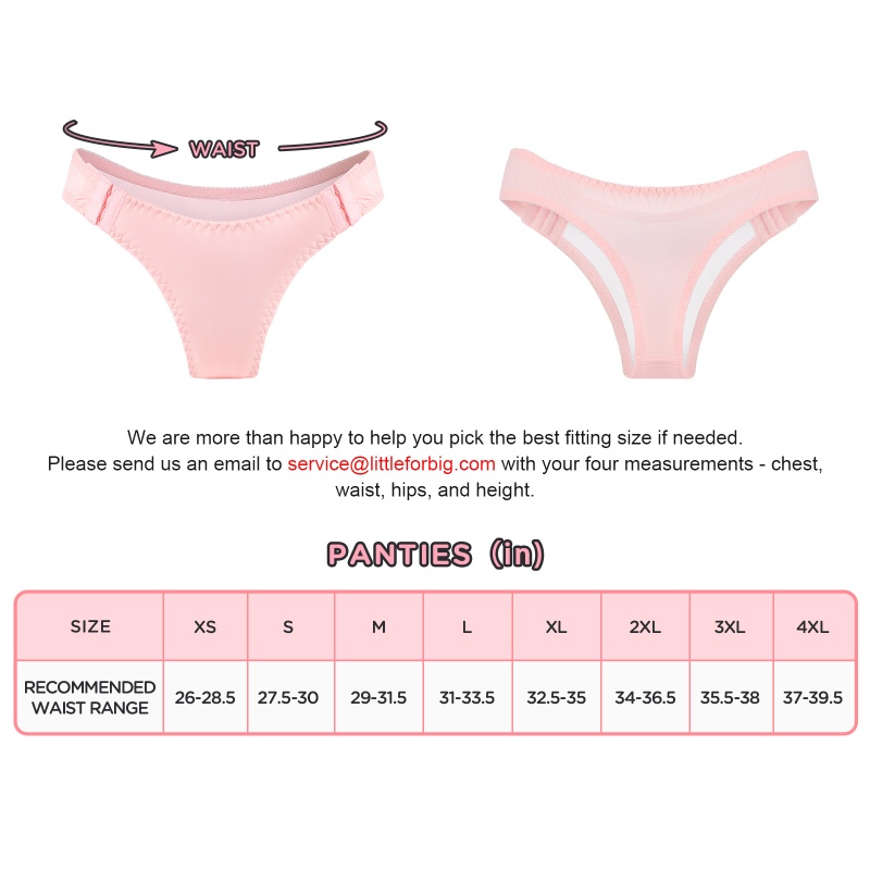 Perfect Fit Adjustable SissyUniversity Pink Tucking Gaff Panties