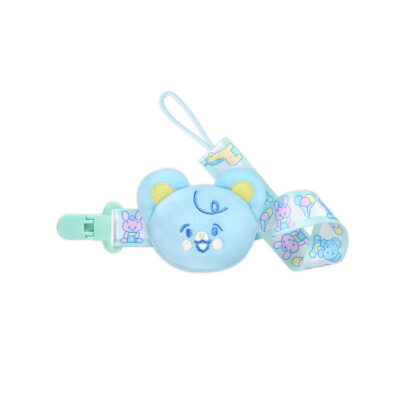Baby Parade Stuffed Animal Pacifier Clip Blue Bear