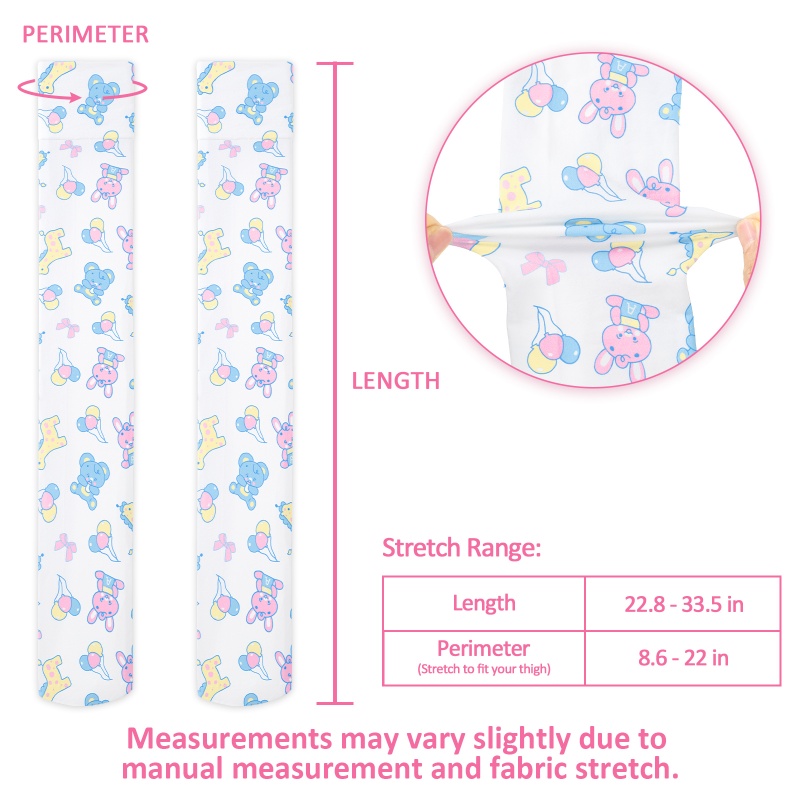 Baby Parade Over the Knee Silk Stockings with Stuffie – White
