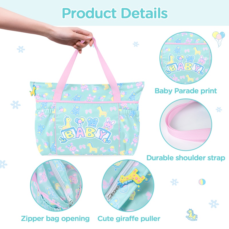 Baby Parade Overnight Diaper Bag Pink