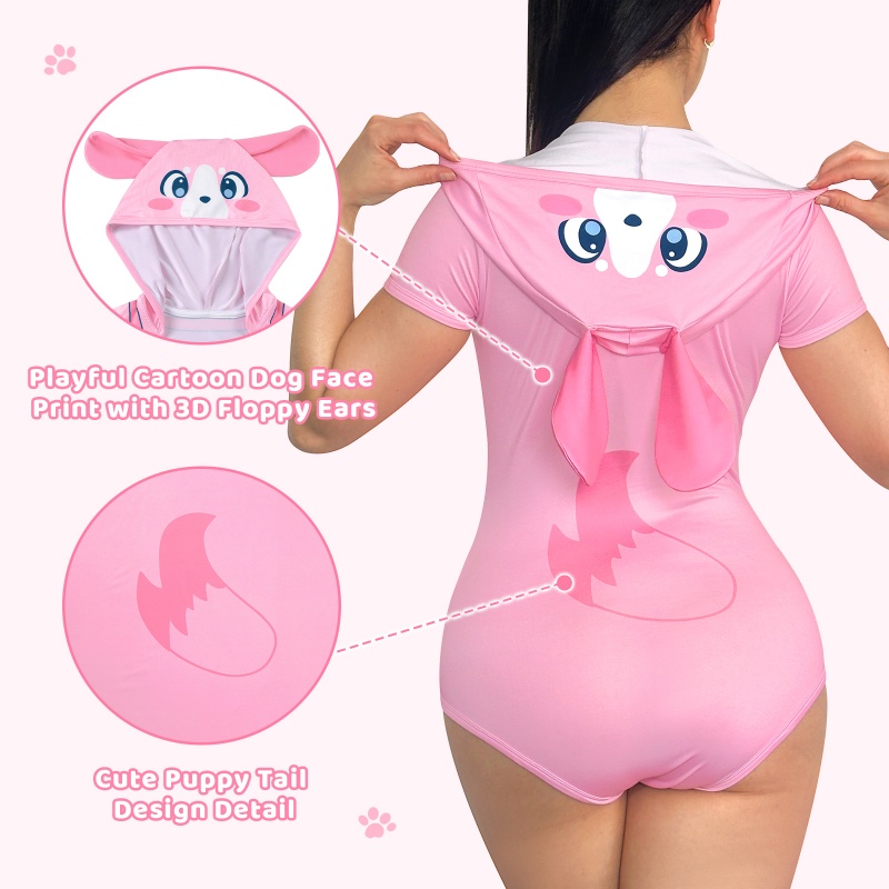 Little Furry Baby Pink Onesie