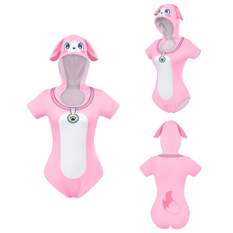 Little Furry Baby Pink Onesie
