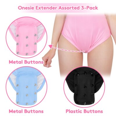 metal button bodysuit extender