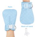 Adult Baby Soft Padded Quilted Cotton Locking Mittens